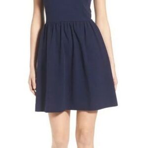 Madewell Navy Textured Dress
